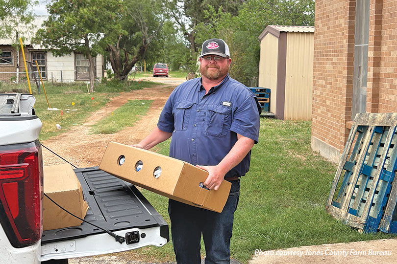 Jones County Farm Bureau donates pork to feed local families Jones County Farm Bureau donated 520 pounds of pork through Texas Farm Bureau’s Farmers Feeding Families program.