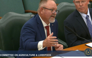 TFB vice president shares NWS update with state lawmakers TFB Vice President Warren Cude urged lawmakers to continue supporting efforts to combat New World screwworm during testimony before the Texas House Committee on Agriculture and Livestock on Thursday.