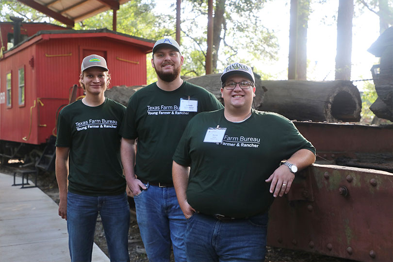 FallTour2 Young farmers, ranchers learn about East Texas ag on Fall Tour Forestry, livestock equipment manufacturing and the challenges of farming and ranching in the Pineywoods were a part of the 2026 TFB Young Farmer & Rancher Fall Tour.