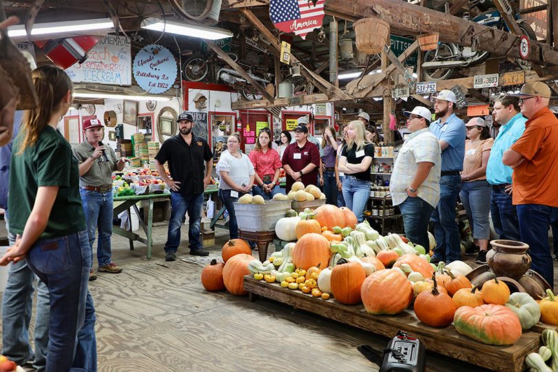 FallTour3 Young farmers, ranchers learn about East Texas ag on Fall Tour Forestry, livestock equipment manufacturing and the challenges of farming and ranching in the Pineywoods were a part of the 2026 TFB Young Farmer & Rancher Fall Tour.